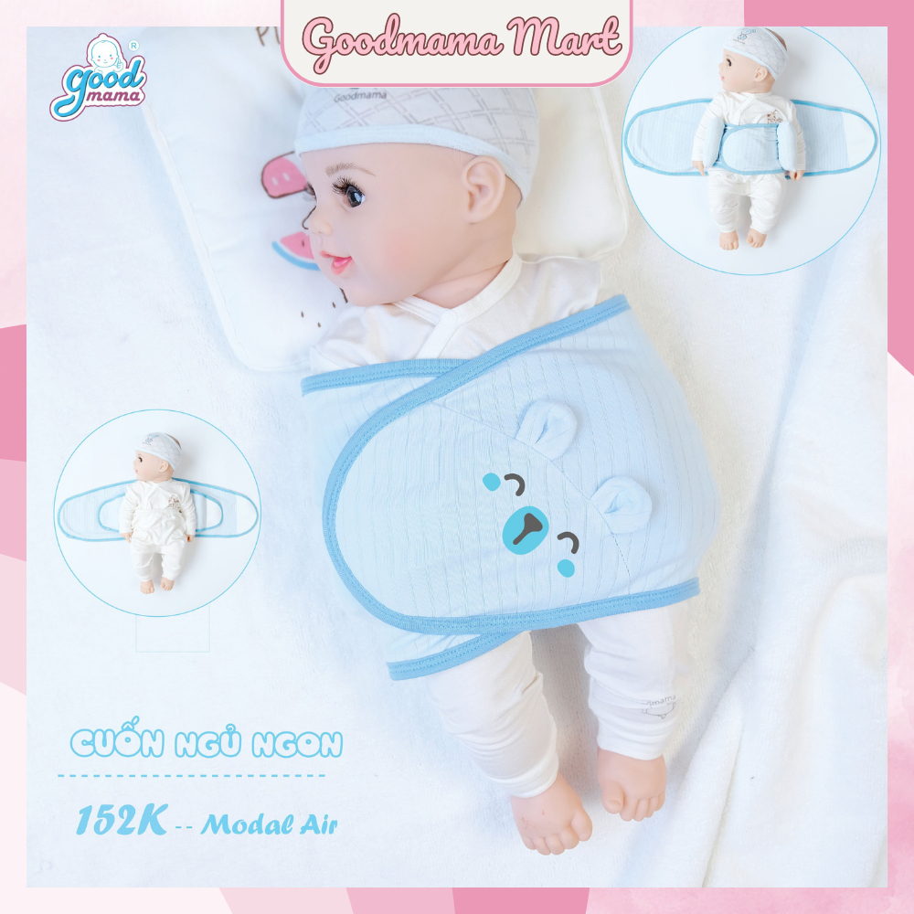 Khăn Quấn ngủ ngon, Ủ Quấn Tay Chống Giật Mình Cho Bé Sơ Sinh Goodmama
