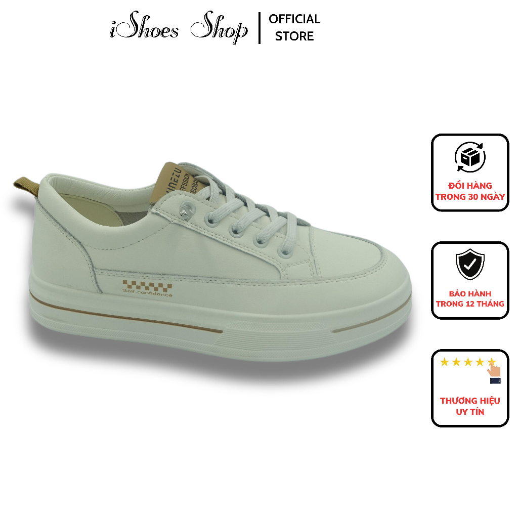 Ishoes - Giày Thể Thao Nữ TT195 Độn Đế 4cm Dây Rút Trẻ Trung
