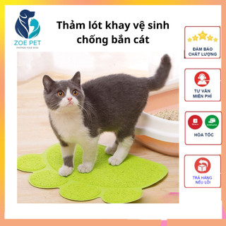Thảm lót khay cát vệ sinh cho mèo chống bắn cát