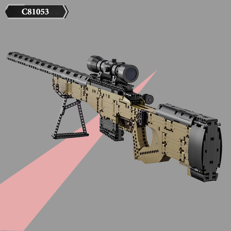 Đồ Chơi Lắp Ráp Xếp Hình Mô Hình Súng AWP Tỉ Lệ 1:1 Trong CSGO, PUBG CaDA C81053 Với 987 Mảnh Ghép