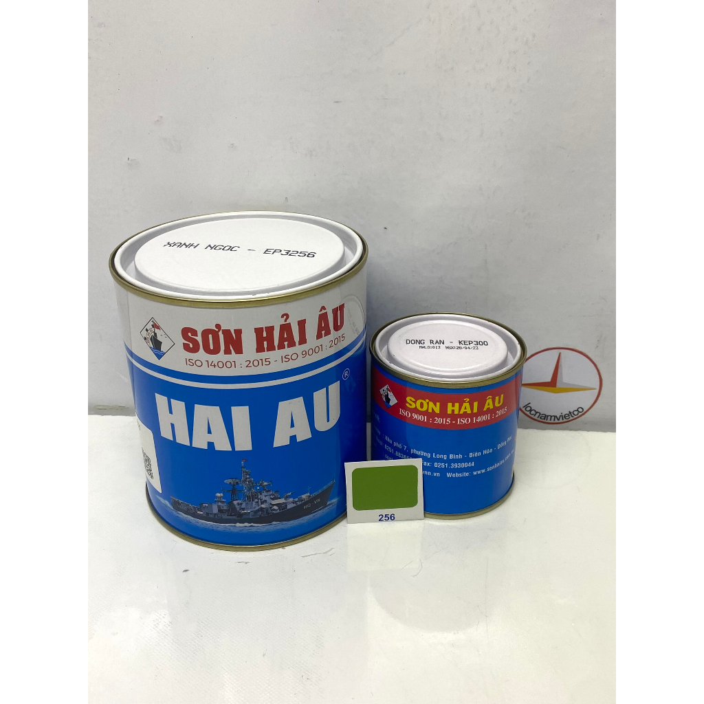 Sơn Epoxy Hải Âu màu  xanh lá mạ EP3 256 bộ 1L