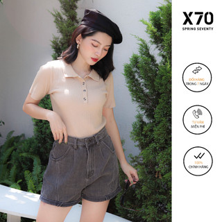 Quần Short Jeans Nữ Lưng Cao - 04520007A