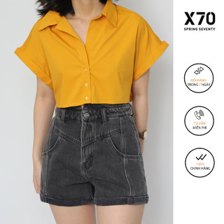 Quần Short Jeans Nữ Lưng Kiểu Xẻ V - 04520007B