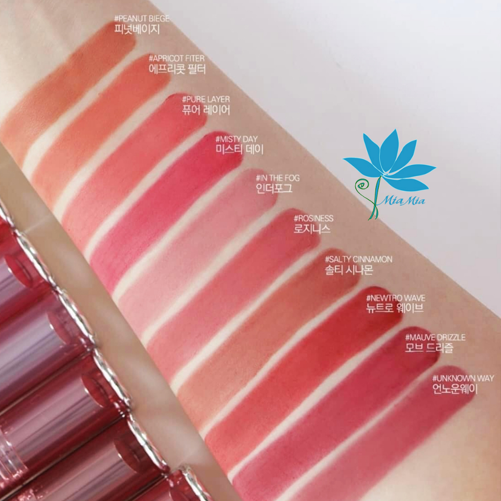 Son Thỏi 3CE Blur Matte Lipstick 4g Mịn Lì Mềm Mượt  Rosiness Mauve Drizzle Newtro Wave Salty Cinnamon In The Fog