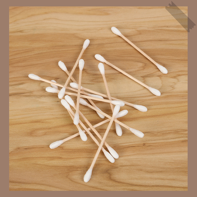 Ranliy💗Bịch tăm bông 100 que thân gỗ