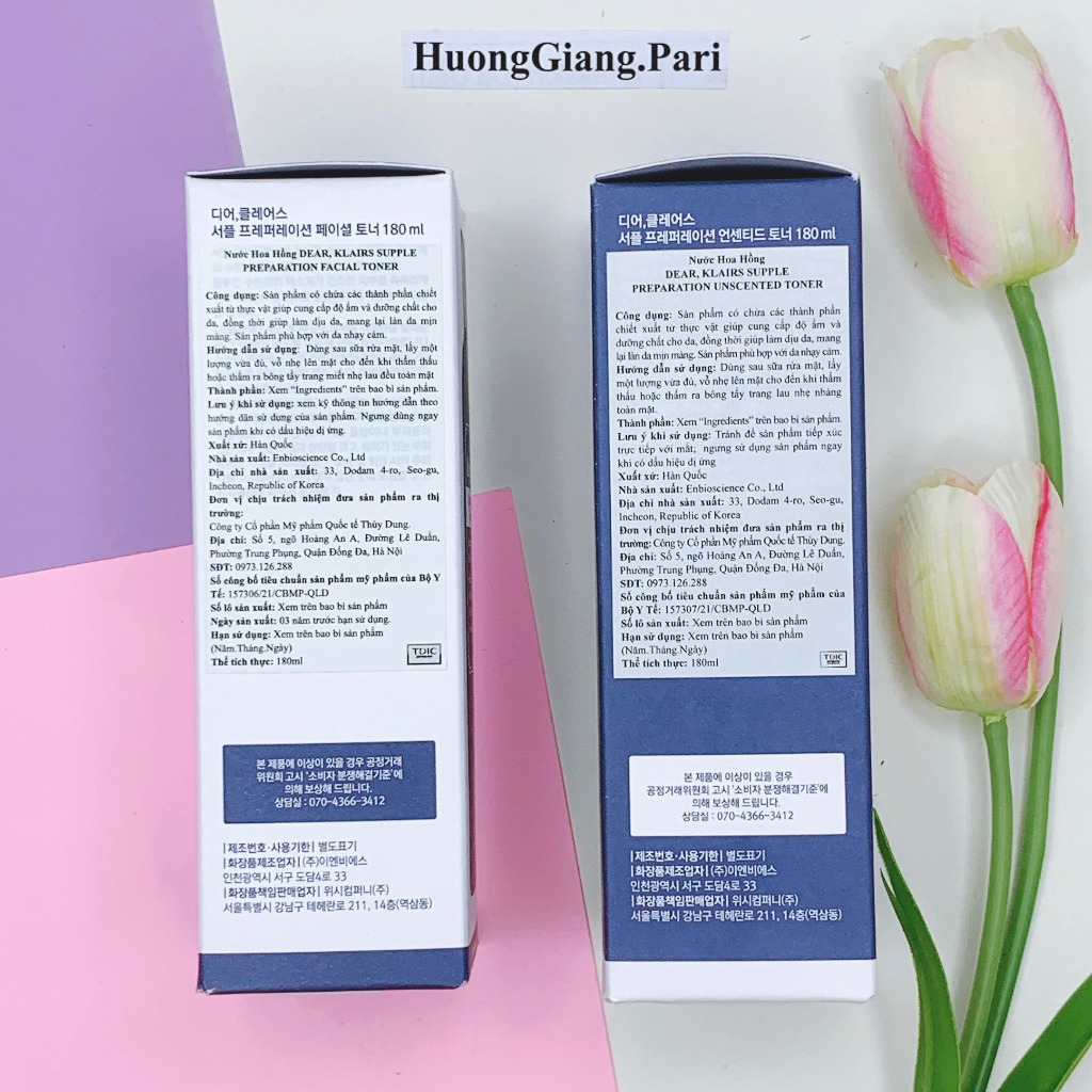 Nước Hoa Hồng Klairs Supple Preparation Toner 180ml