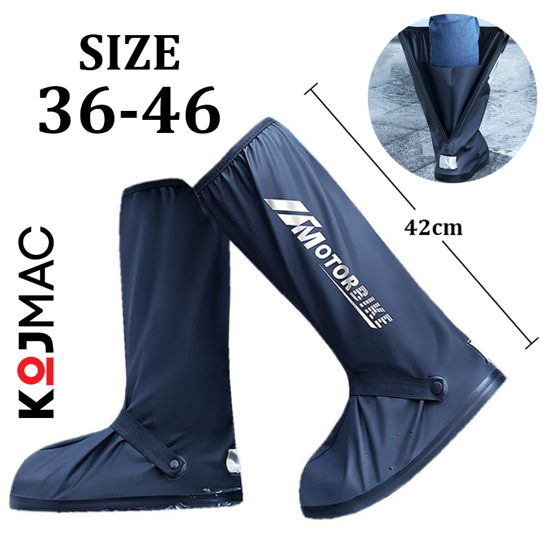 Ủng Bọc Giày Đi Mưa Vải Nhựa PVC Cao Cấp Rain Boots ( Bốt Đi Mưa Bảo Vệ Giày Có Đế Chống Trượt Khóa Kéo Nhiều Size )