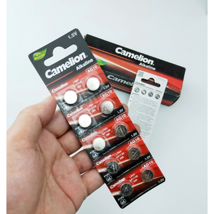 Pin đồng hồ AG10/LR54 Camelion Alkaline 1.5V - Hàng chính hãng