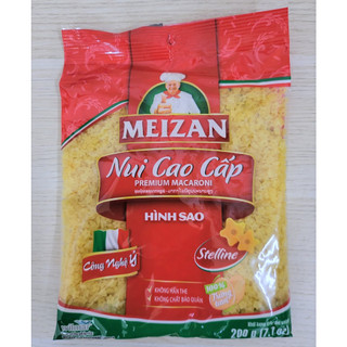 Nui cao cấp hình sao meizan stelline premium macaroni