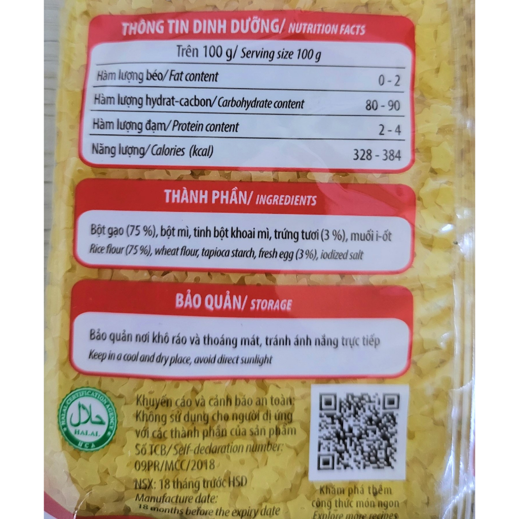 NUI CAO CẤP HÌNH SAO MEIZAN Stelline Premium Macaroni