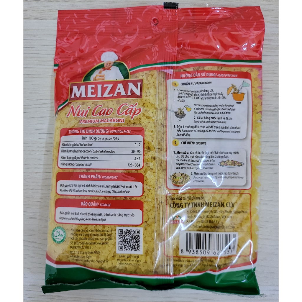 NUI CAO CẤP HÌNH SAO MEIZAN Stelline Premium Macaroni