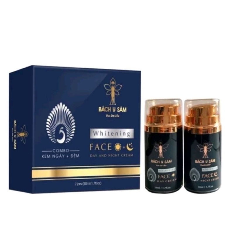 bách y sâm combo kem ngày+đêm tặng nước bạch khiết