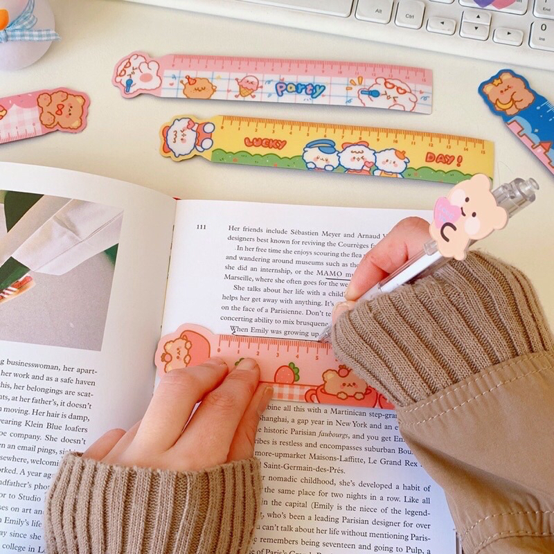 Thước kẻ nhựa dẻo học sinh kích thước 15cm nhiều mẫu hình dễ thương