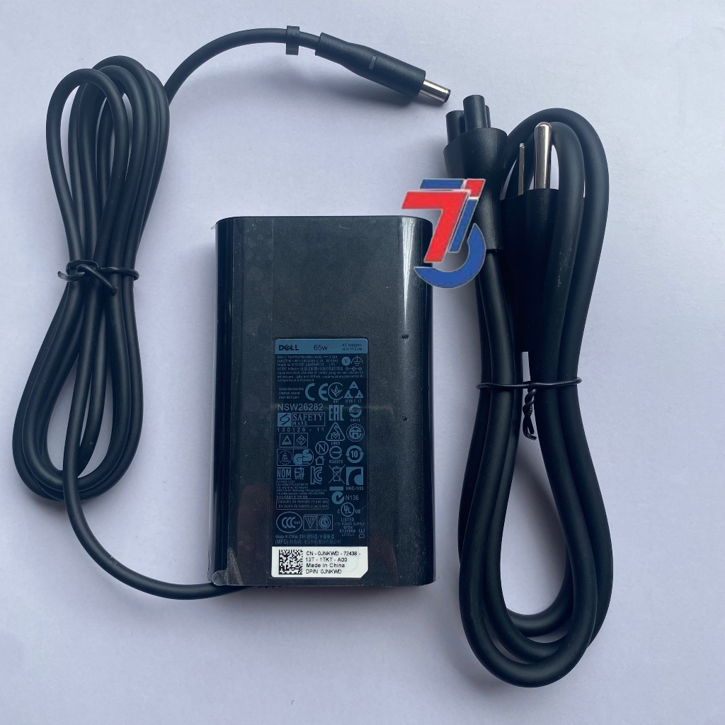 Sạc Máy Tính Laptop3T DELL Oval 19V2.31A; 19V3.34A; 19V6.7A Chân Kim Nhỏ 4.5*3.0MM new 2023