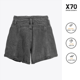 Quần Short Jeans Nữ Lưng Kiểu Xẻ V - 04520007B