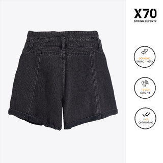 Quần Short Jeans Nữ Lưng Kiểu Xẻ V - 04520007B