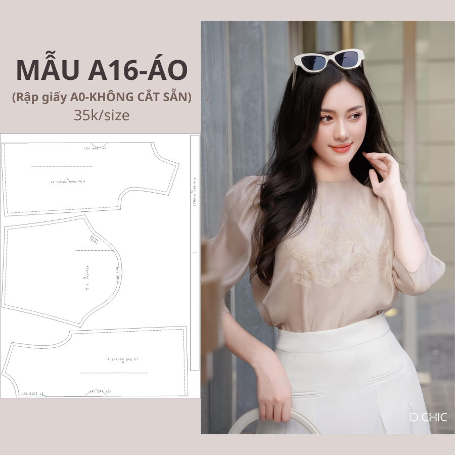 RẬP GIẤY A0 ÁO KIỂU A16