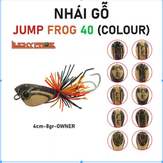 Nhái gỗ jumpfrog 40 classic - mồi giả câu lure cá lóc lucky nhái nhảy thái lan - 4cm 8gr.
