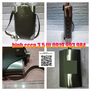 Bình đựng inox 304 dày 0,6mm dung tích 3.4 lít tặng túi đựng bình + chén + phễu