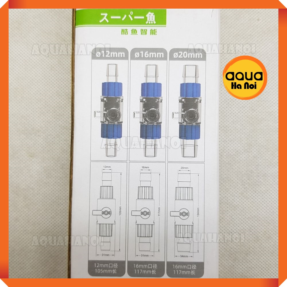 Van khóa Marine đôi/đơn nối ống nhanh  - chuyển dòng ống nước - dễ dàng tháo lắp vệ sinh - các kích cỡ phi 12/16/2