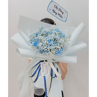 Bó hoa tươi thật 100% Ship HCM - Bó hoa bi tươi xanh tặng sinh nhật