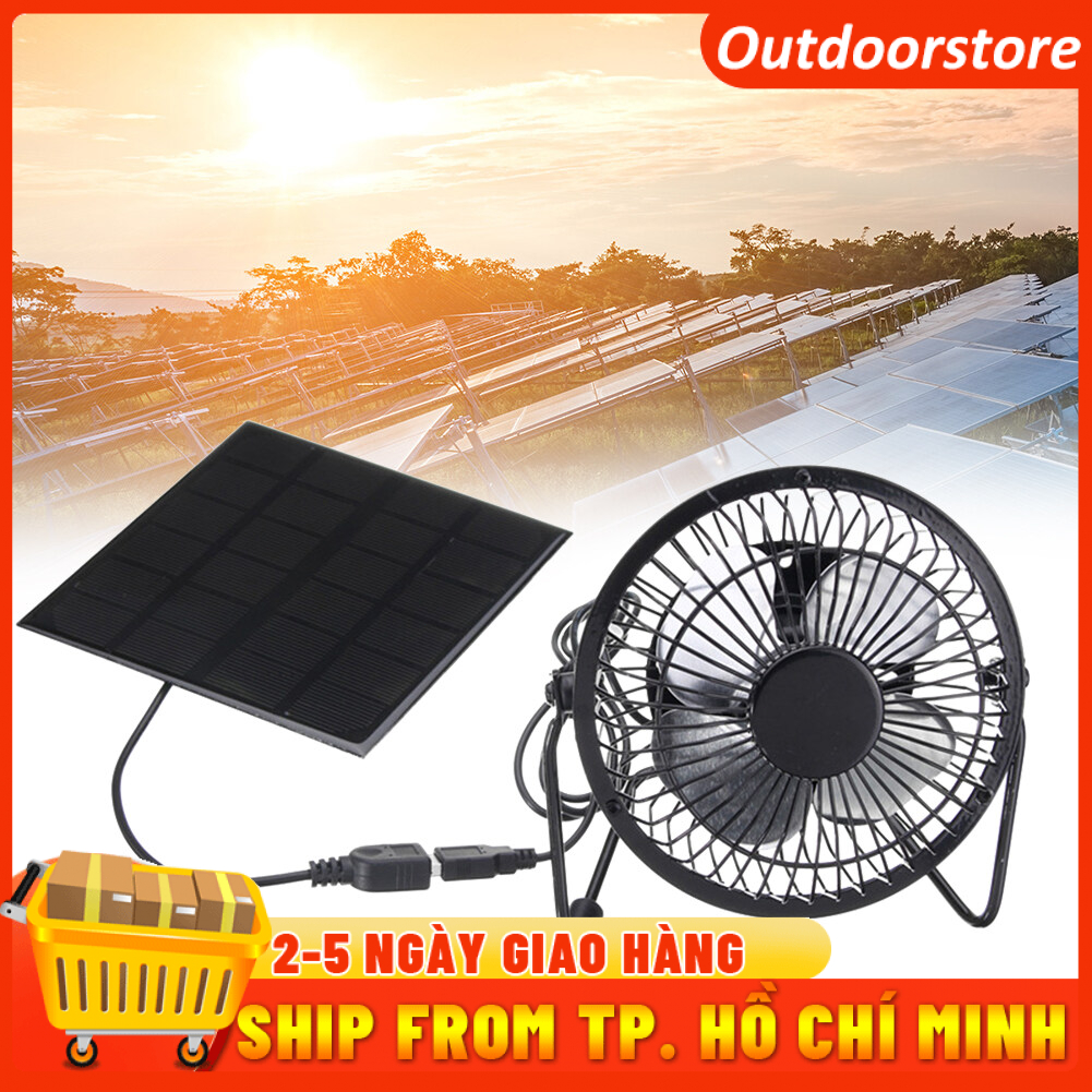 Quạt Thông Gió Năng Lượng Mặt Trời 4 Inch, Tấm Che Nắng Thông Gió Mini Quạt Điện Tiện Lợi, Dành Cho Văn Phòng Tại Nhà