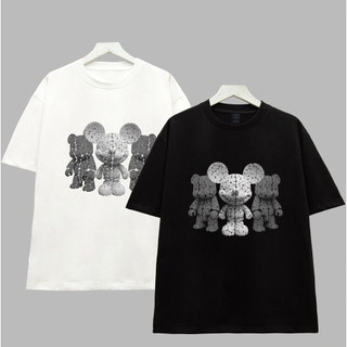 Hot áo thun mickey xám unisex nam nữ from rộng
