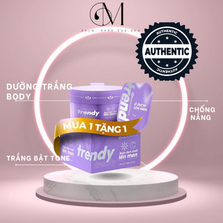 Kem body dưỡng da tím trendy dịch chiết lên men - meea premium 250gram