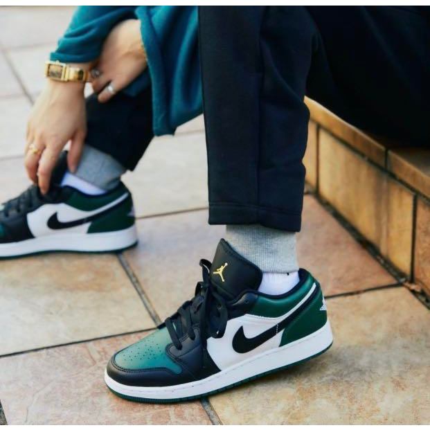 Giày thể thao Nike Air Jordan 1 Low Green Toe 553558-371 chính hãng cho nam nữ, Jordan 1 low real fullbox Farins Store