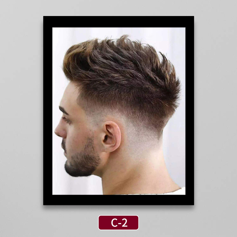 Tranh salon tóc nam barbershop treo tường nhiều mẫu trang trí cửa hàng tóc chất liệu vải canvas nhập khẩu đã có khung