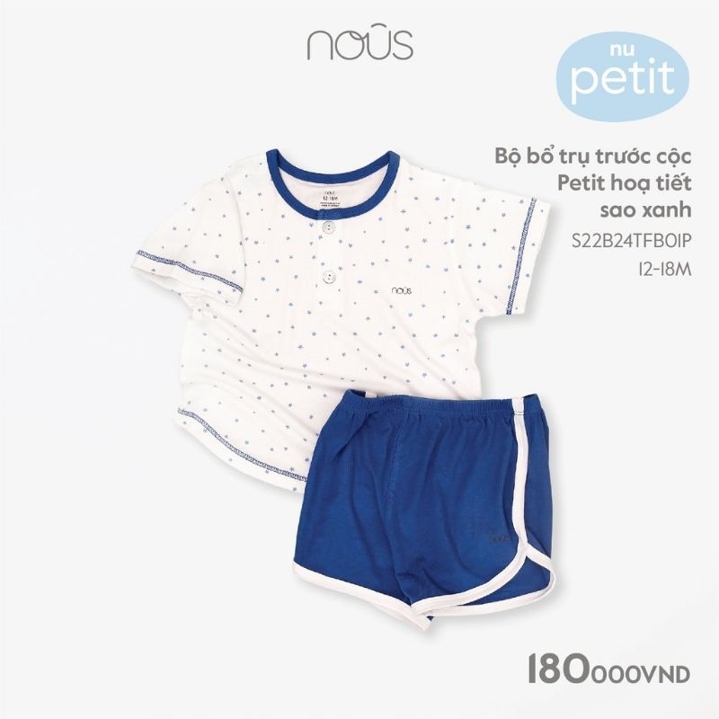 Bộ cộc tay cài vai Nous petit