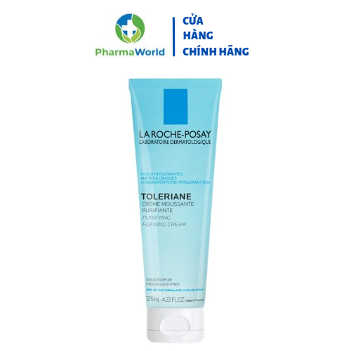 La Roche-Posay Sữa Rửa Mặt Tạo Bọt Cho Da Hỗn Hợp Và Da Dầu Rất Nhạy Cảm & Kích Ứng La Roche-Posay Toleriane 120ML