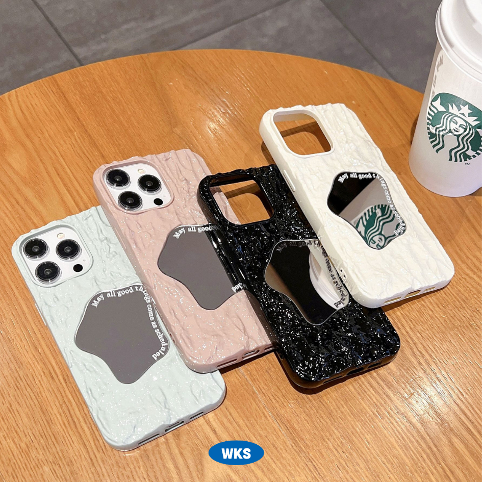 Ốp lưng iPhone chống sốc Weekase tráng gương May all good things - Cực kì độc đáo