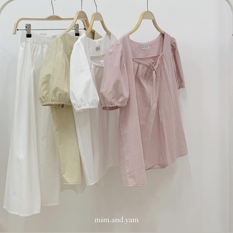 Áo thô nơ rút 4 màu