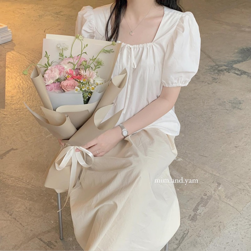 Áo thô nơ rút 4 màu