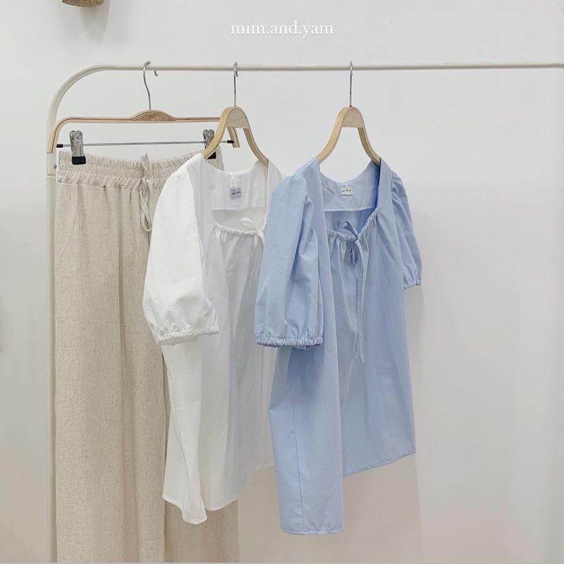 Áo thô nơ rút 4 màu