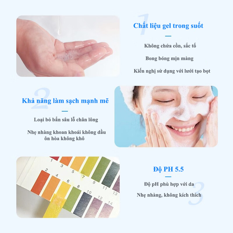 🦋giảm giá🦋Sữa rửa mặt La Roche Posay Effaclar 200ml Gel Làm sạch nhẹ nhàng Giảm tiết dầu