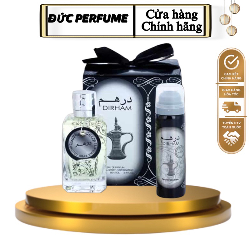 Nước hoa Dubai Dirham + xịt body