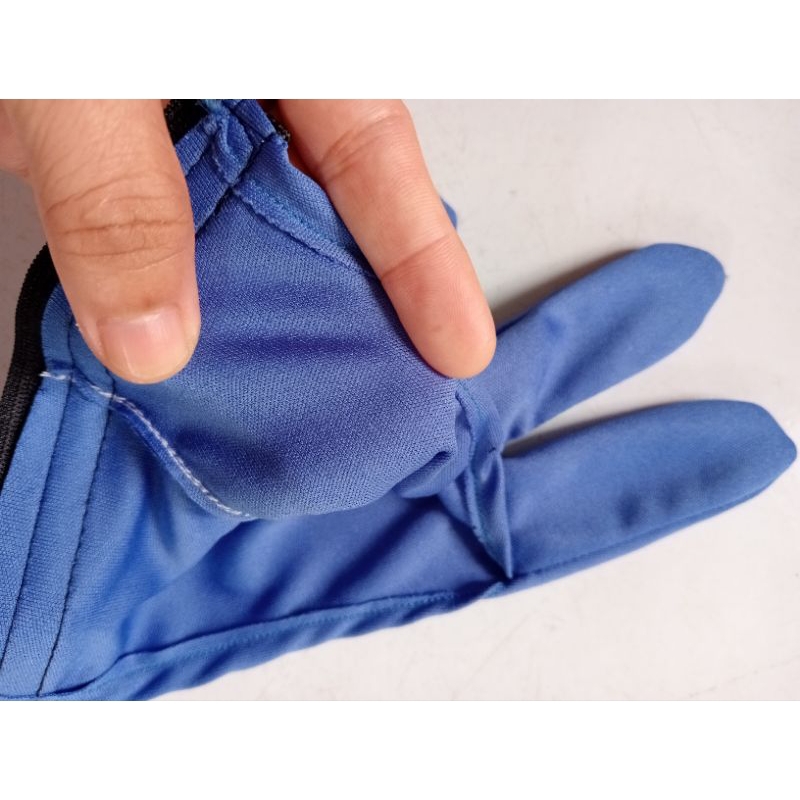 Bao tay bida màu xanh da trời