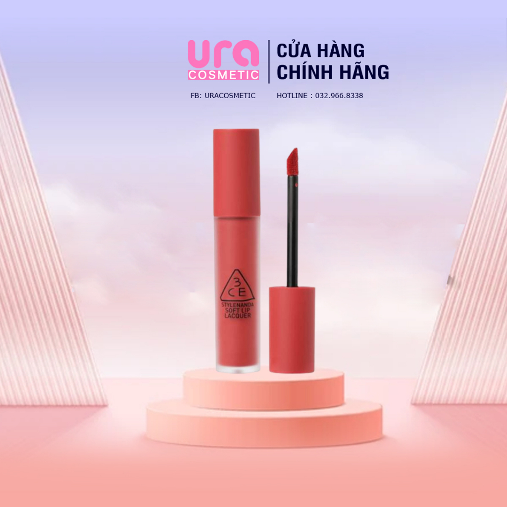 Son kem lì lâu trôi 3CE Soft Lip Lacquer
