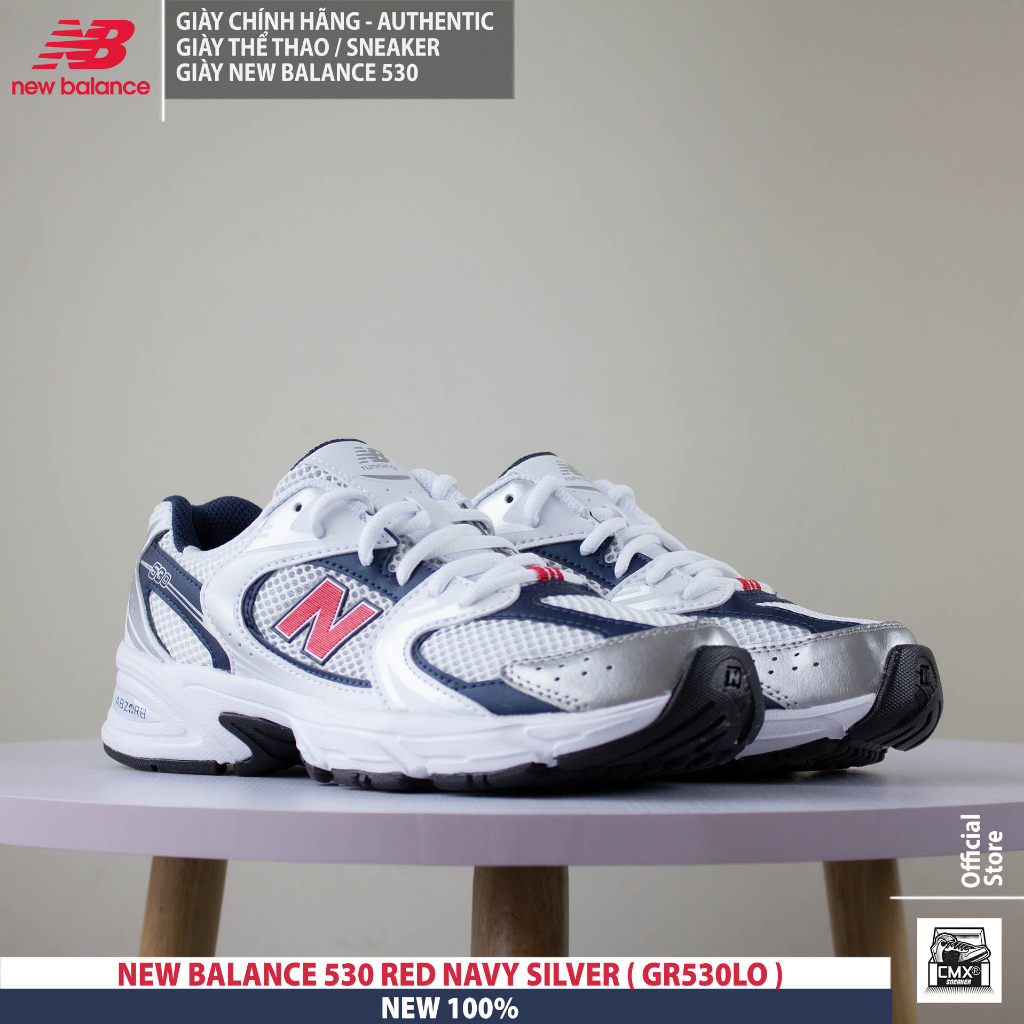 Giày New Balance 530 RED NAVY SILVER  - REAL AUTHETIC 100%