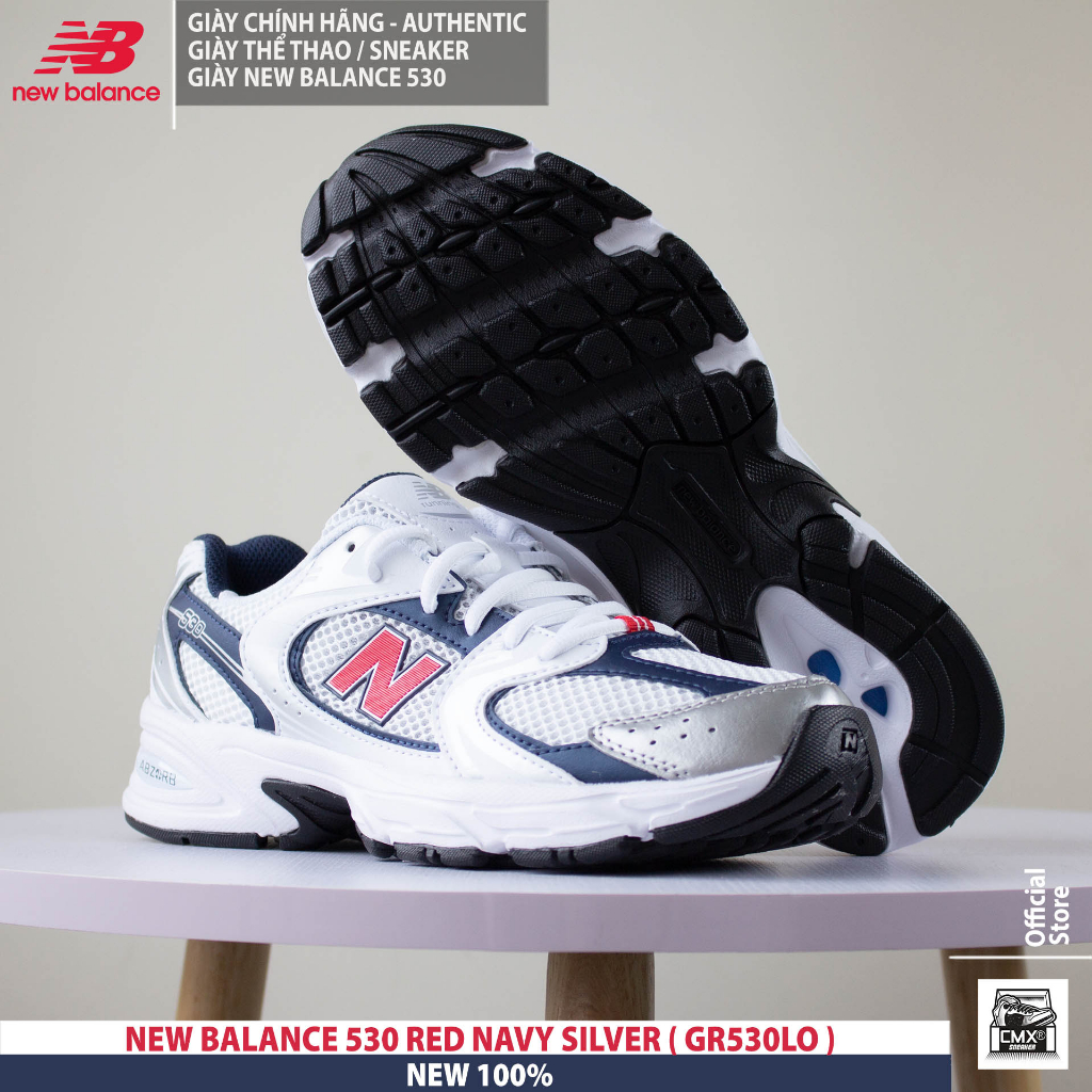 Giày New Balance 530 RED NAVY SILVER  - REAL AUTHETIC 100%