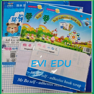 Tập 10 bọc sách vở decal tặng kèm 10 nhãn vở / Giấy bao tập đủ các size