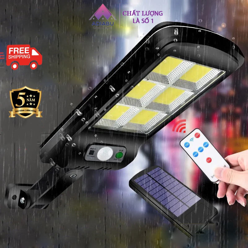 Đèn Năng Lượng Mặt Trời Siêu Sáng - Đèn Cao Áp Cảm Biến -Chống Nước An Toàn Thông Minh