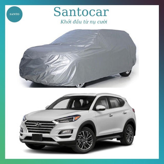 Bạt phủ xe ô tô Hyundai Tucson , bạt trùm xe Tucson , bạt che nắng xe ô tô vải dù - Santocar