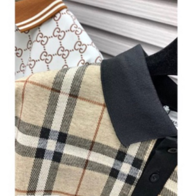 Áo polo kẻ ngang dọc chất liệu cotton poly mặc siêu mát hàng cao cấp phong cách thanh lịch