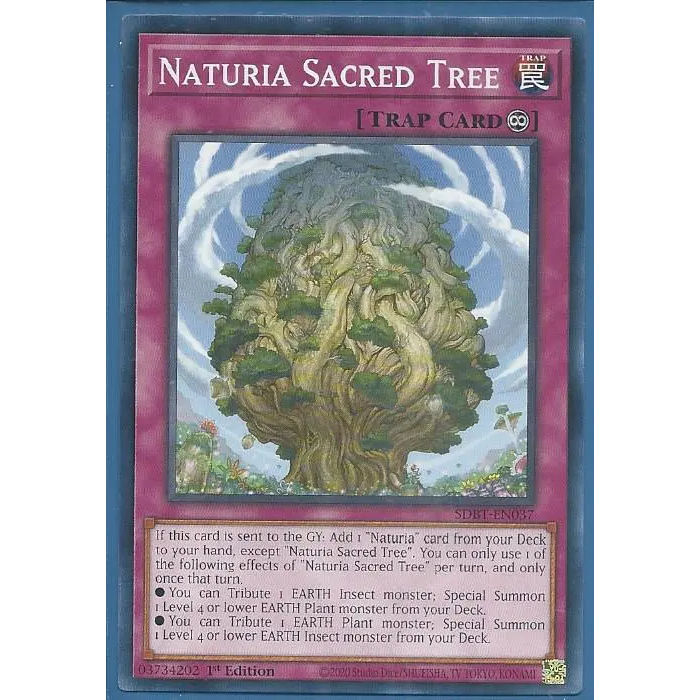 Thẻ bài Yu-Gi-Oh - SDBT-EN037 Naturia Sacred Tree – Common