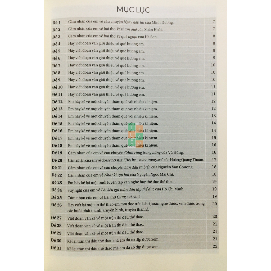 Sách - Những bài làm văn mẫu lớp 3