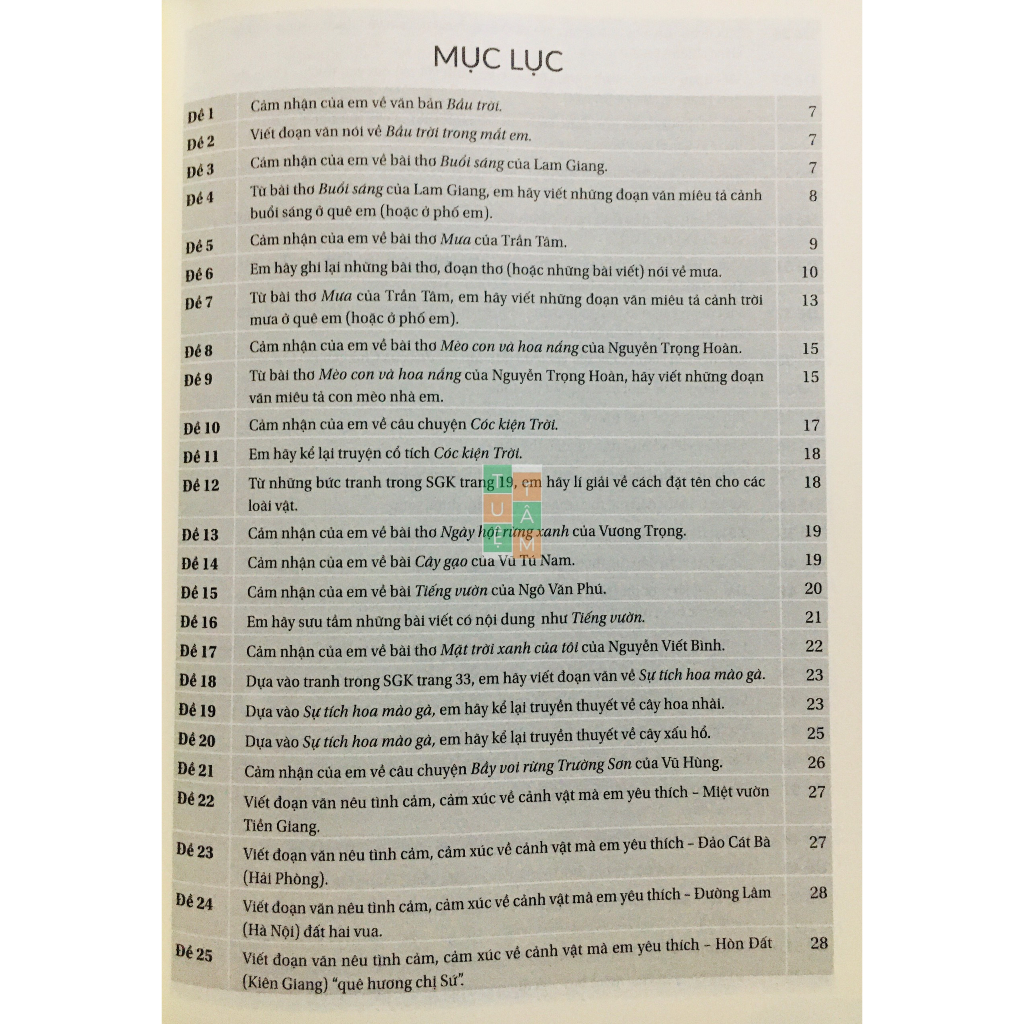 Sách - Những bài làm văn mẫu lớp 3