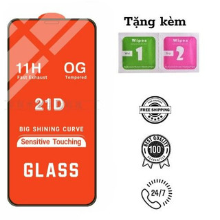 Kính cường lực iphone full màn 21d chất lượng cao - msp 21d